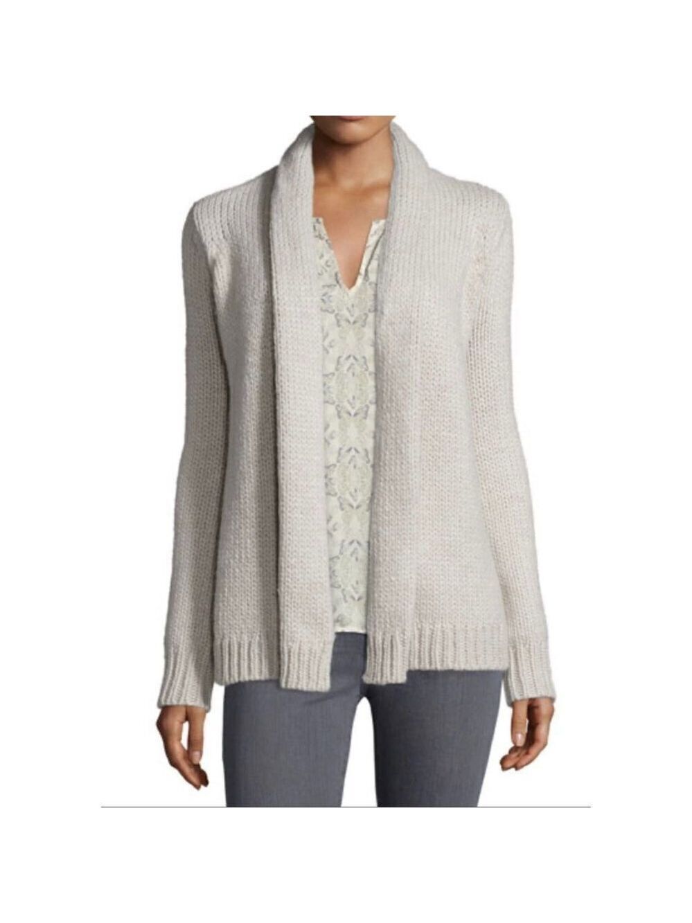 JOIE Beige Brunone Wool Alpaca Blend Oatmeal Cardigan